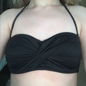 Black Bandeau Bikini Top